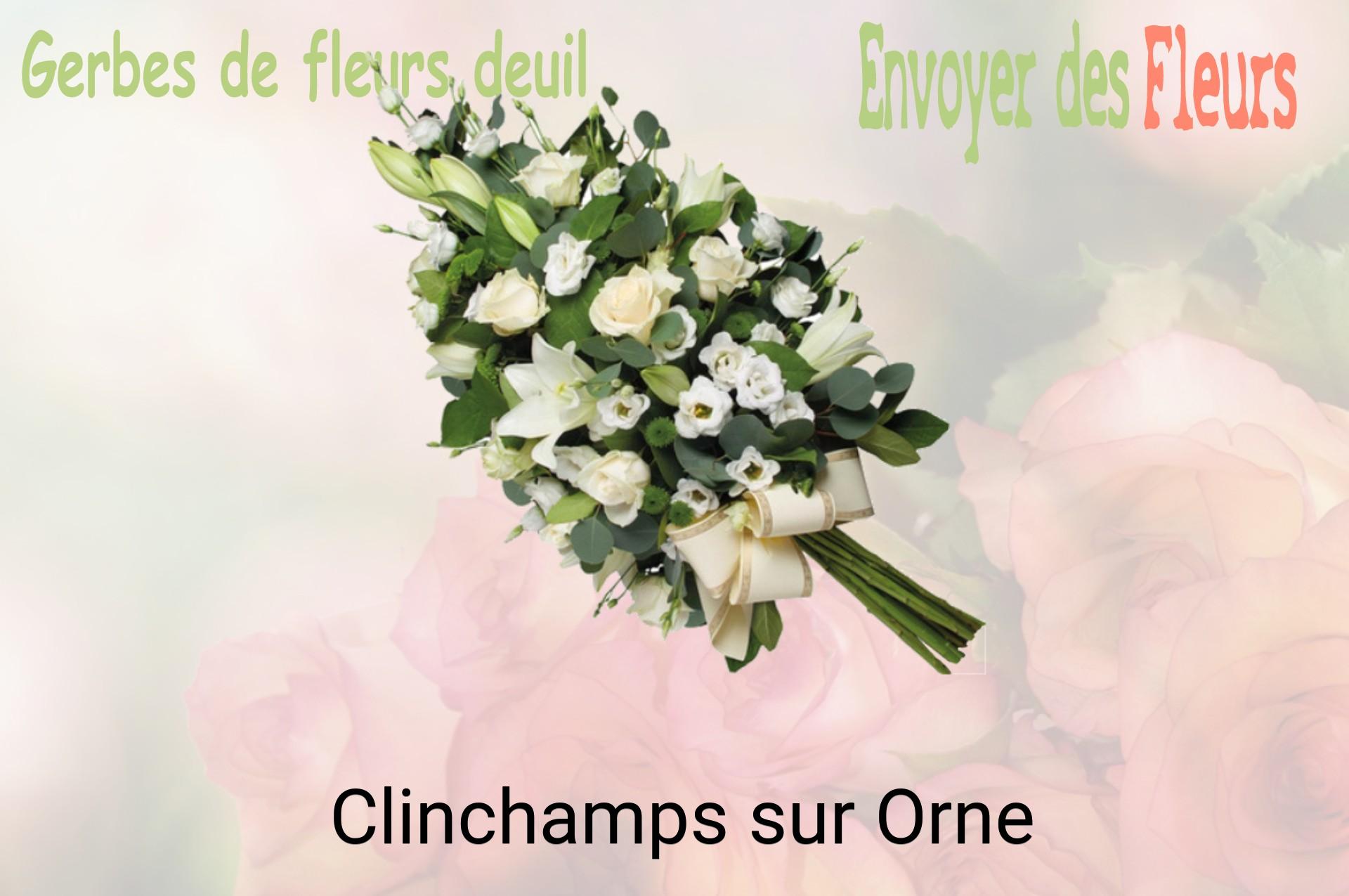 Gerbe de fleurs de deuil livrée à Clinchamps-sur-Orne